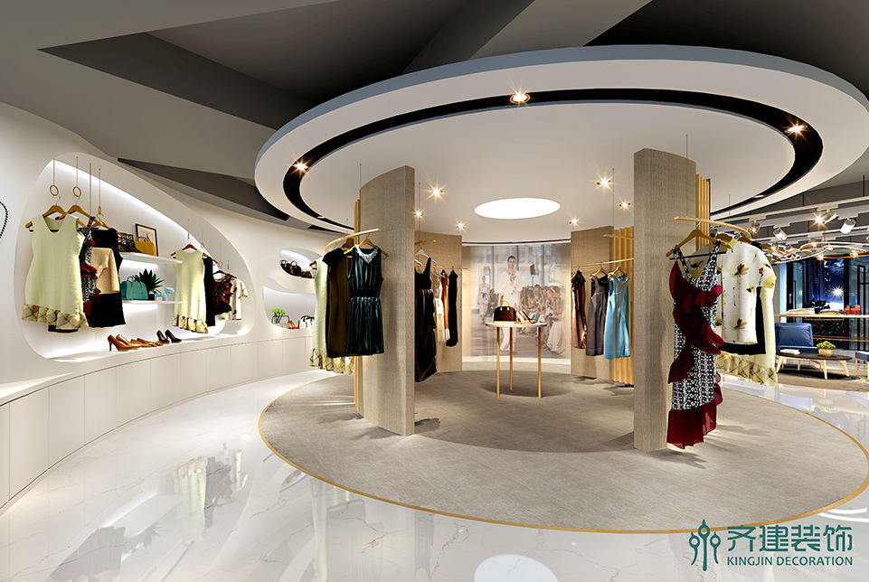 上海tudoo品牌服裝店面裝修設(shè)計效果圖1